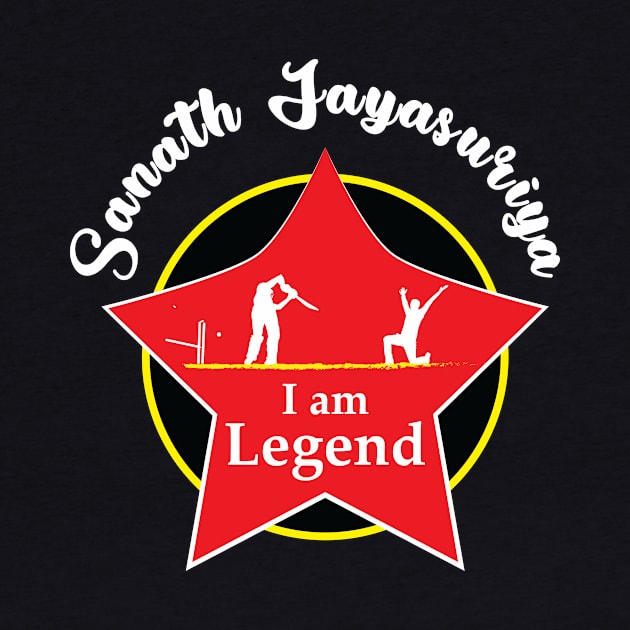 Sanath Jayasuriya - I am Legend T-Shirt by VectorPB